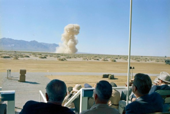 ST-C206-15-63 05 June 1963 Trip to Western States: White Sands Missile Range, New Mexico Please credit "Cecil Stoughton. White House Photographs. John F. Kennedy Presidential Library and Museum, Boston"